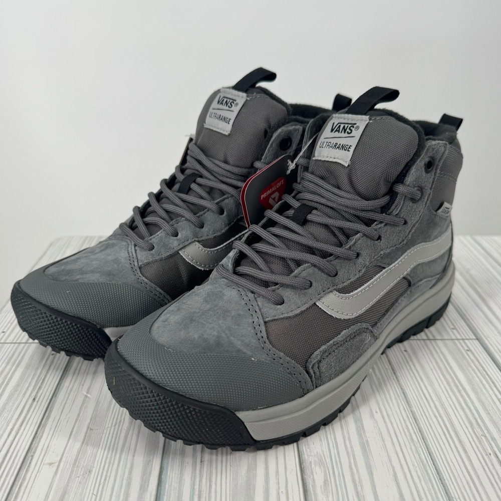 Vans UltraRange Exo MTE Pewter Grey High Top Primaloft Sneakers Womens 9‎ New